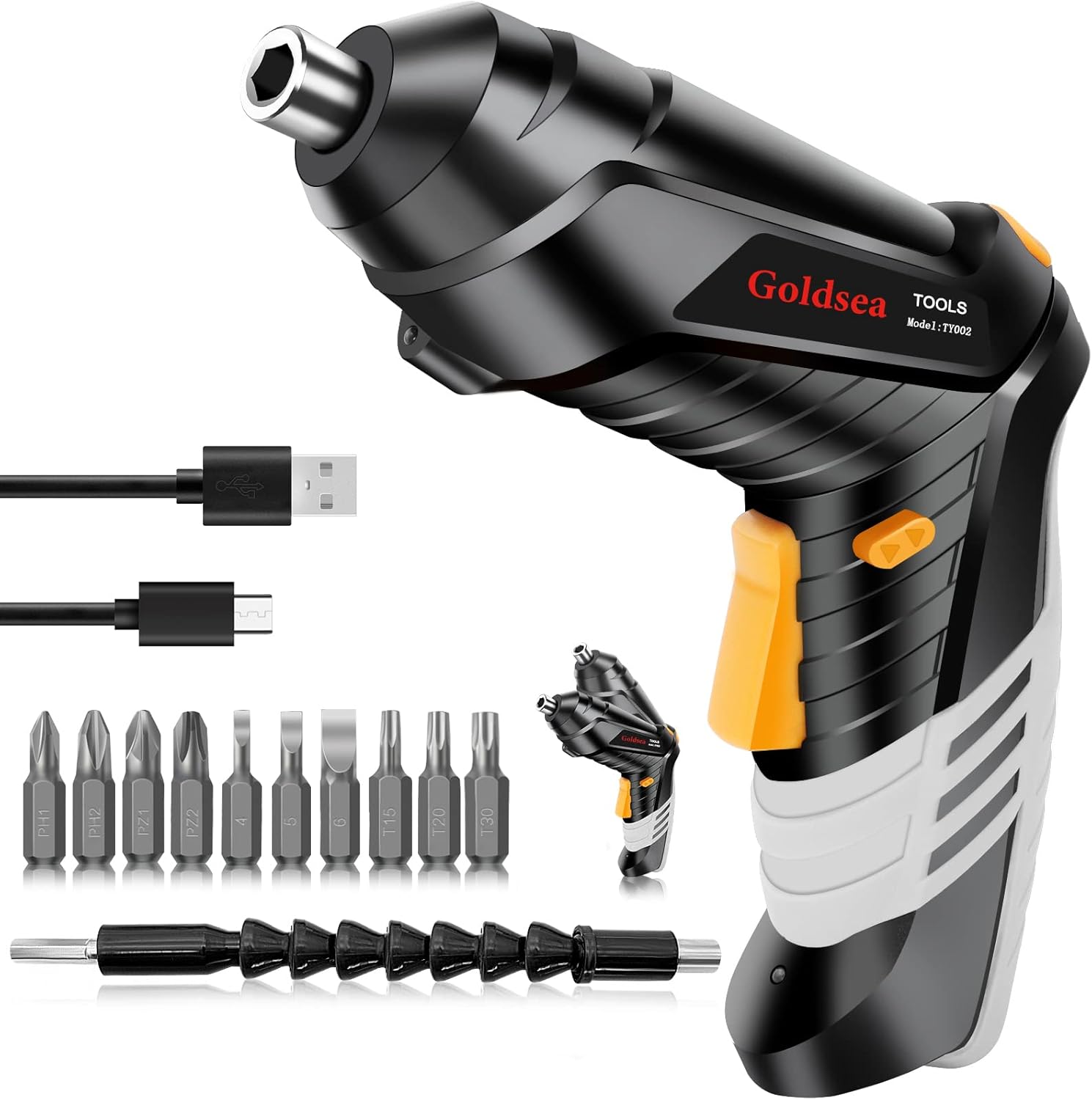 Goldsea TY002 - 小型4.2V 3.5N m電動ドライバーが2,233円送料無料
