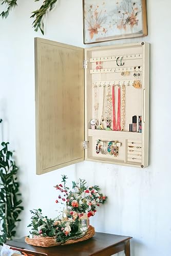 Miniatura 3 de Hives and Honey Nicolette - Espejo organizador de joyas, color champán