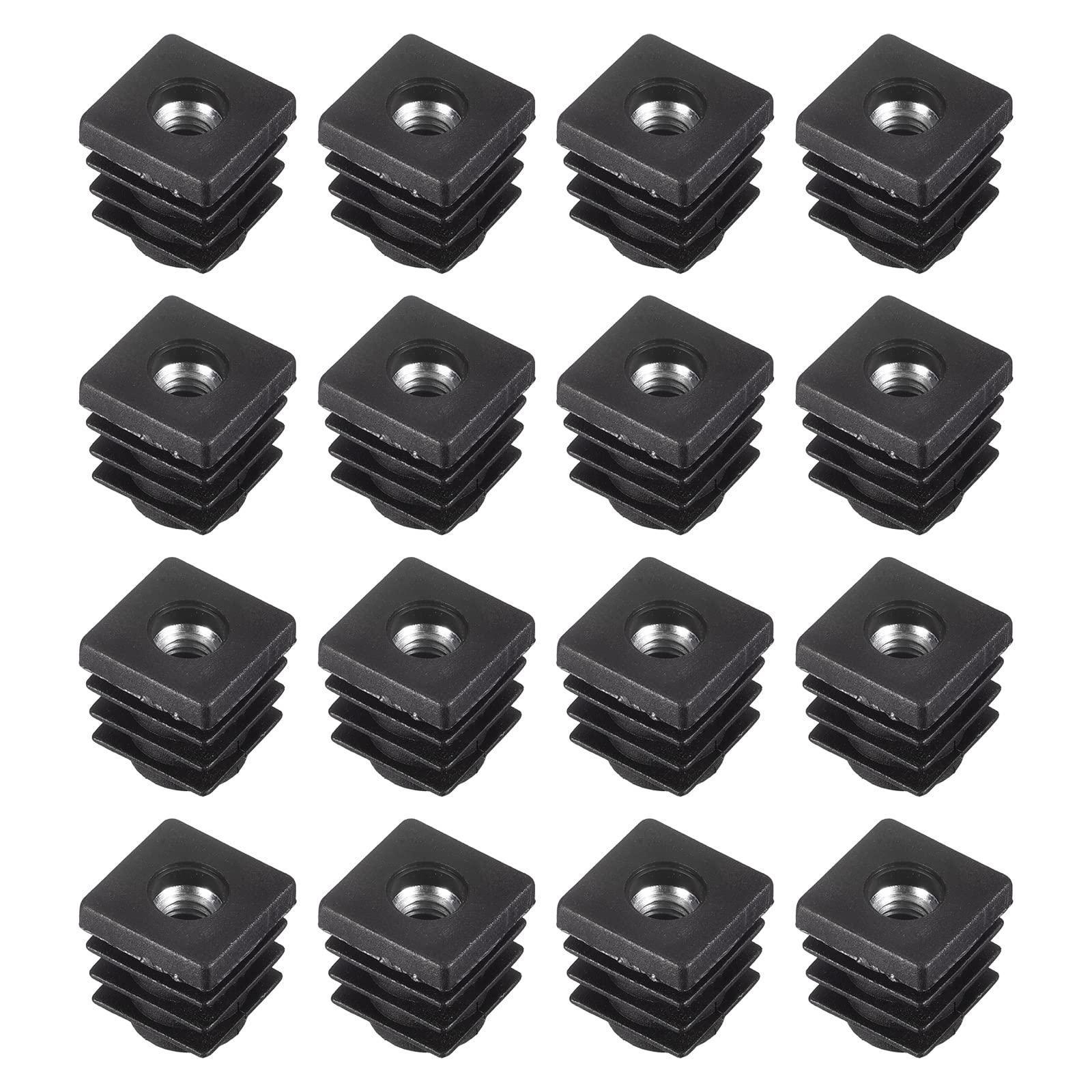 Amazon.com: uxcell 16Pcs Inserts for Square Tubes with M6 Thread, for 0 ...