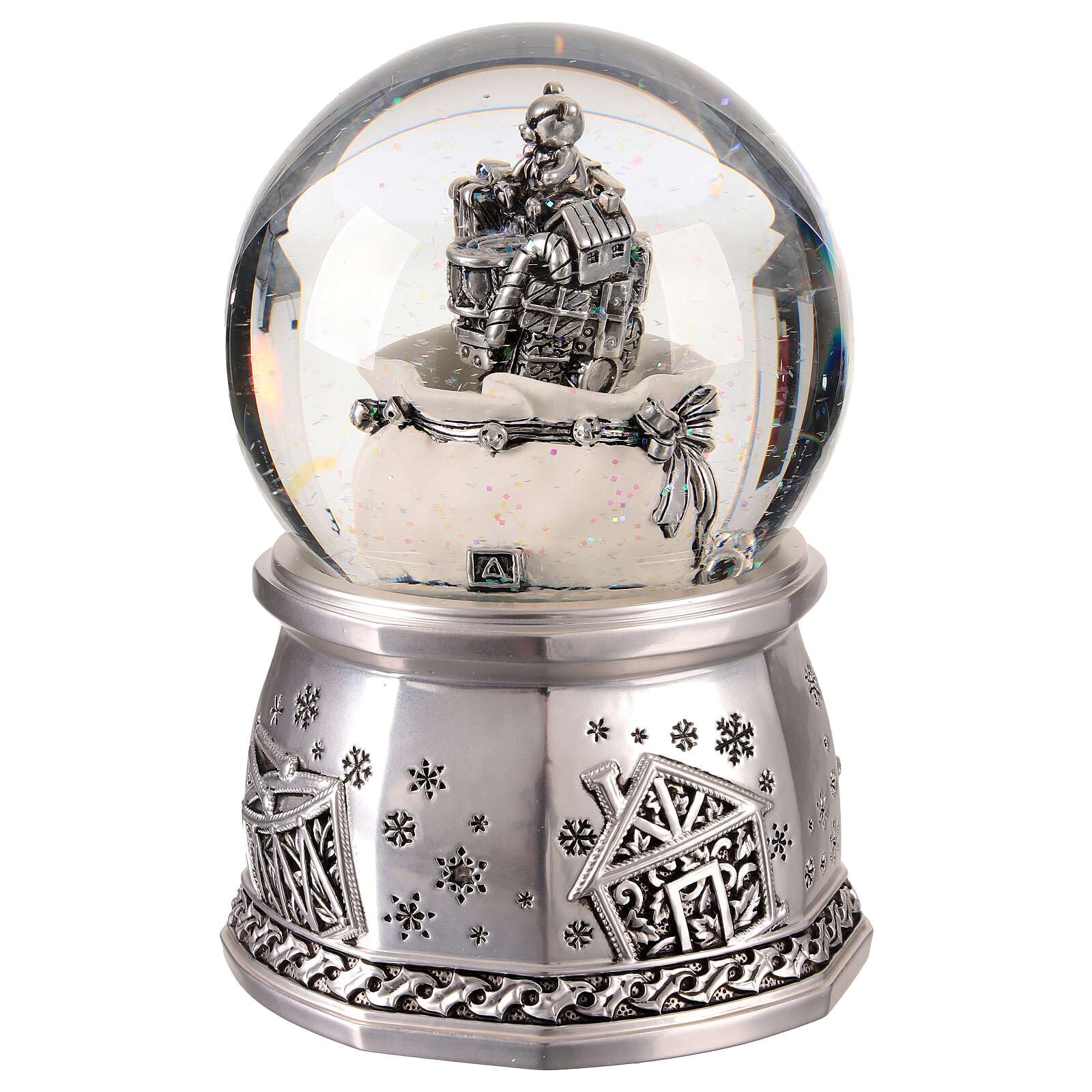 Holyart Bola de Nieve 100 mm Plata Saco Regalos 10x10x15 cm