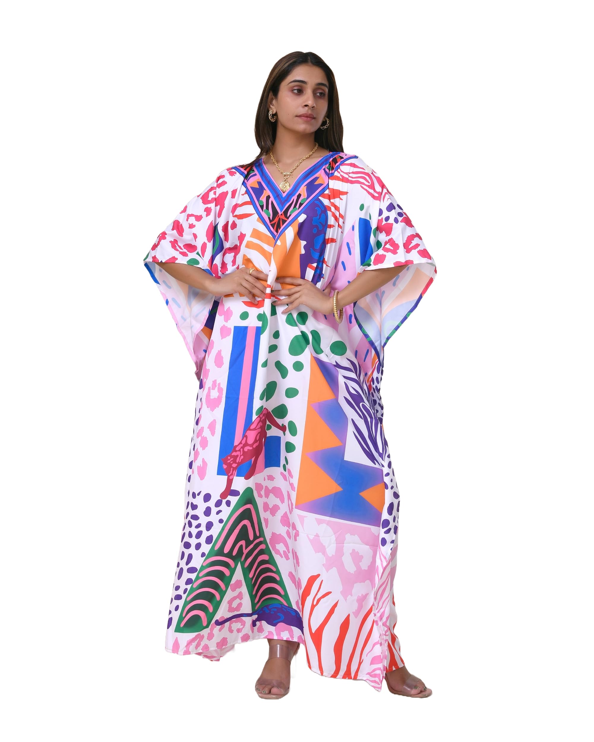 Kaftan Dresses for Women Plus Size Bathing Suit Cover up Caftan Maxi Beach Dresses-image-37