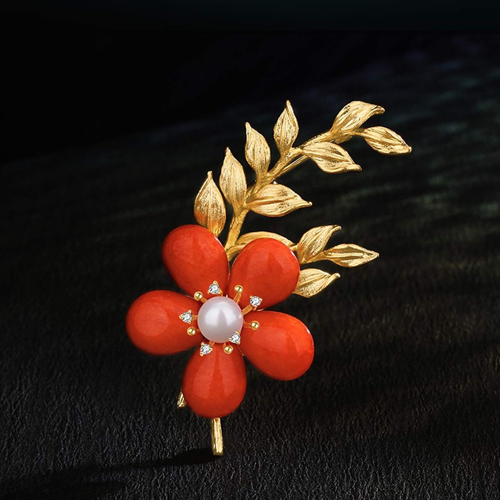 Broszka Elegancka osobowość Broszka Słodkowodne Pearl Broszki Ubrania Kardigan Lapel Odzieżowy Akcesoria Damskie Prezenty Urodzinowe Broszka damska