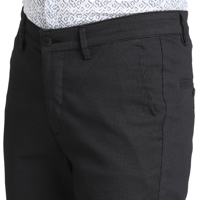 Pantalon décontracté pour homme coton stretch ajusté devant plat Turtle anthracite - 6