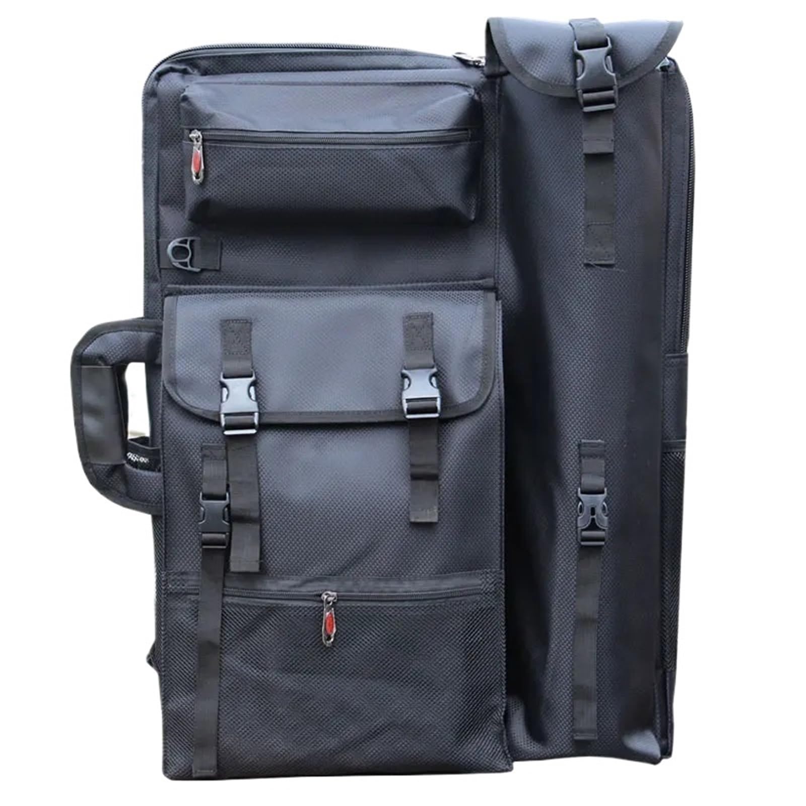 Kunstportfolio Koffer Große Künstlertasche A2 Art Portfolio Rucksack Zeichenbrett Künstlerbedarf Tasche Reise Tragbare Kunsttasche for Künstler(Black)