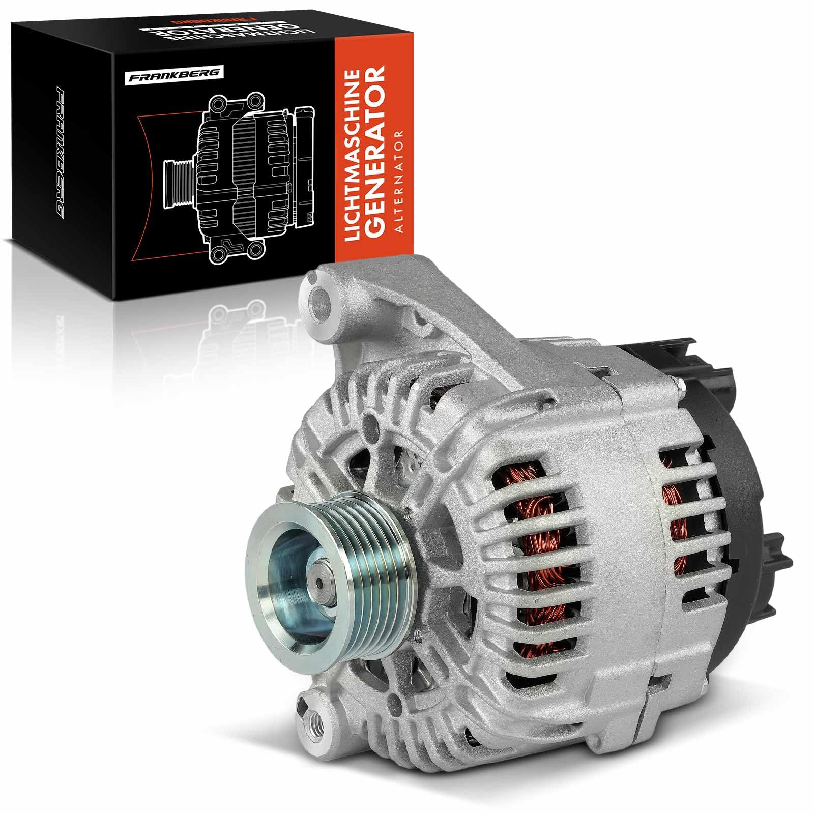 Frankberg Lichtmaschine Generator 2-Polig Kompatibel mit 5er Touring E61 3.0L 3er Touring E91 3.0L X3 E83 3.0L 5er E60 3.0L 5er Touring E61 2.5L Replace# TG15C072