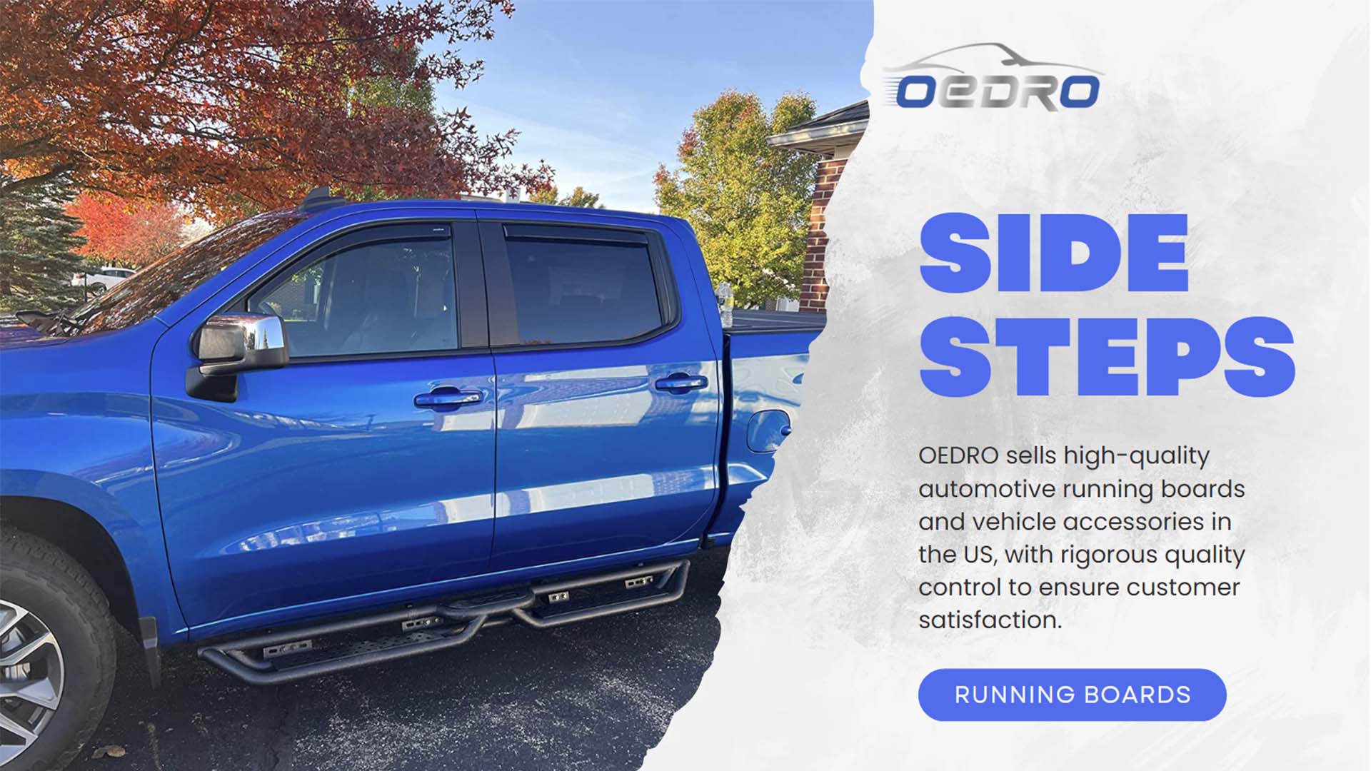 Amazon.com: OEDRO Running Boards with Two Stairs Design All