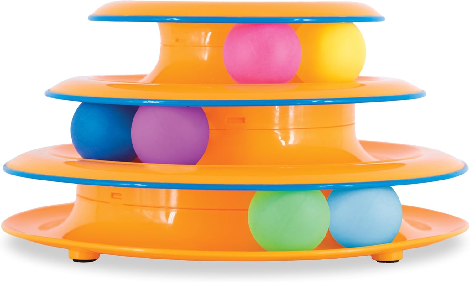 Catstages Tower of Tracks Interactive 3-Tier Cat Track Toy with Spinning Balls