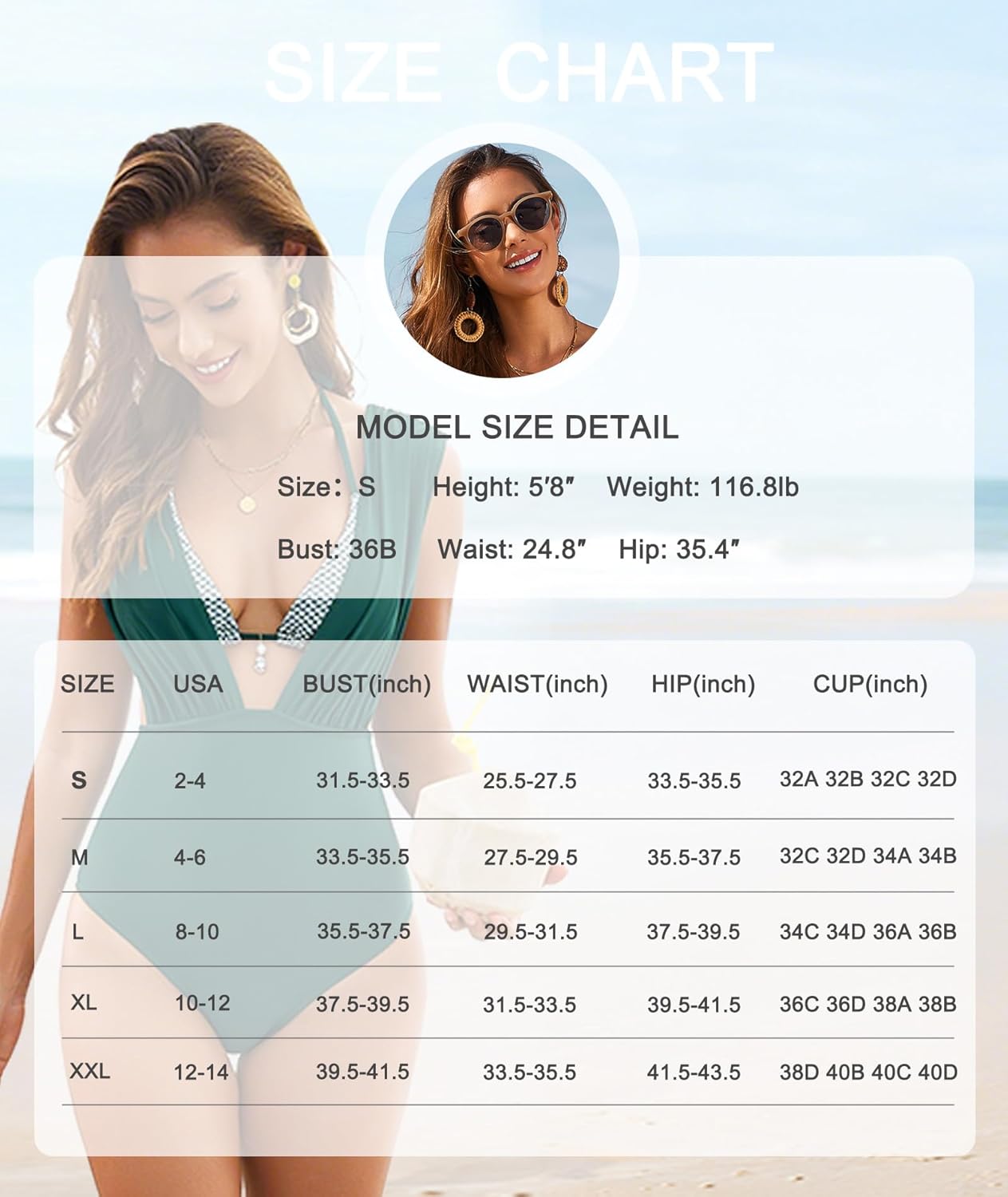 Two Piece Swimsuit for Women Tummy Control Sexy Shapewear Swimsuit Modest Bikini Sets Bathing Suits 2026