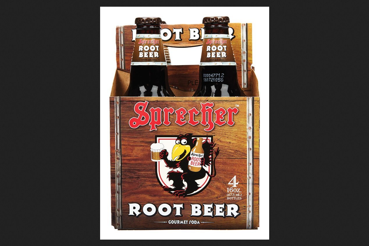 Sprecher Root Beer Soda 16 oz. 4 pk