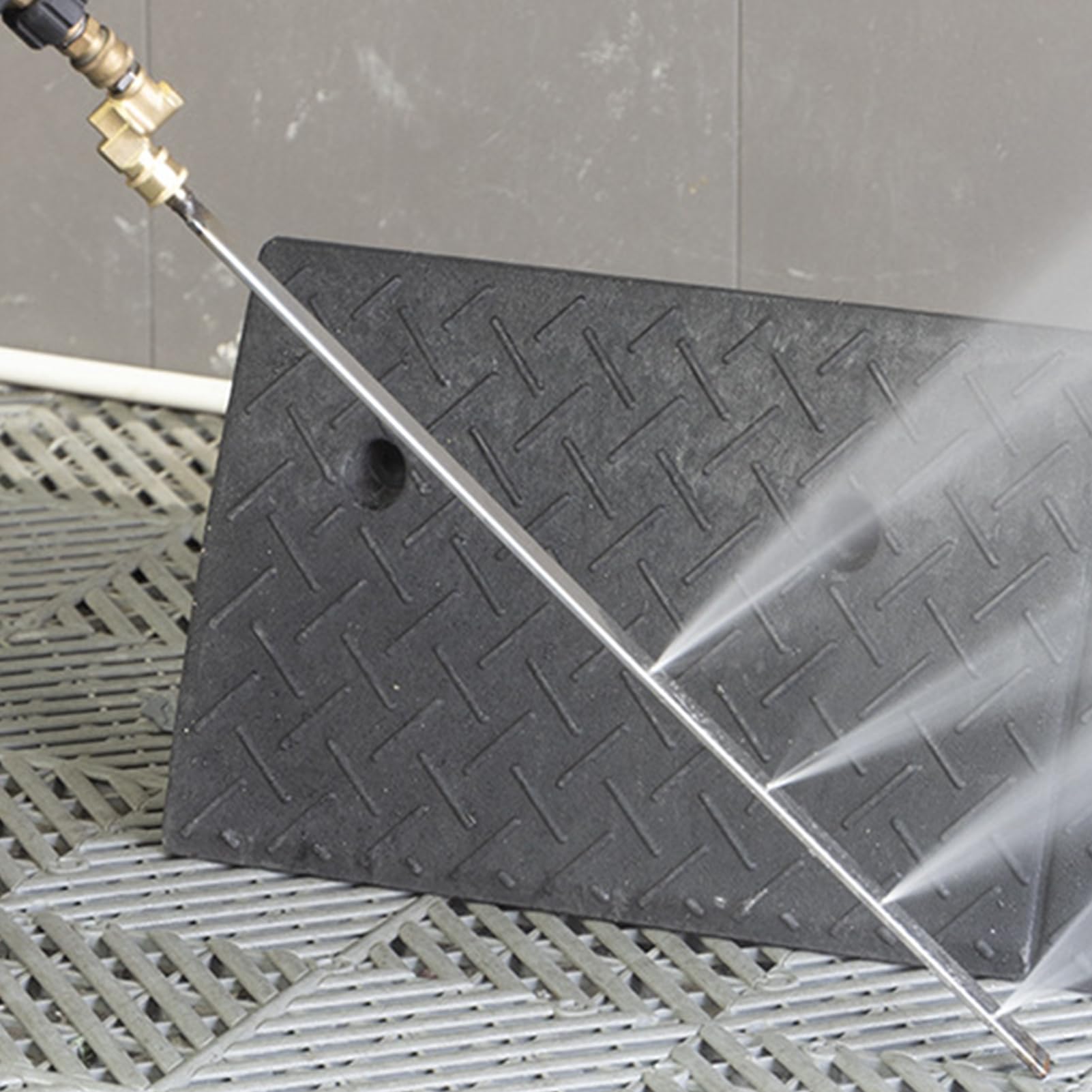 Strumento per la pulizia del radiatore auto, kit per la pulizia del condensatore del serbatoio acqua non smontabile, 60 cm, palos in acciaio con collegamento rapido, idropulitrice ugello