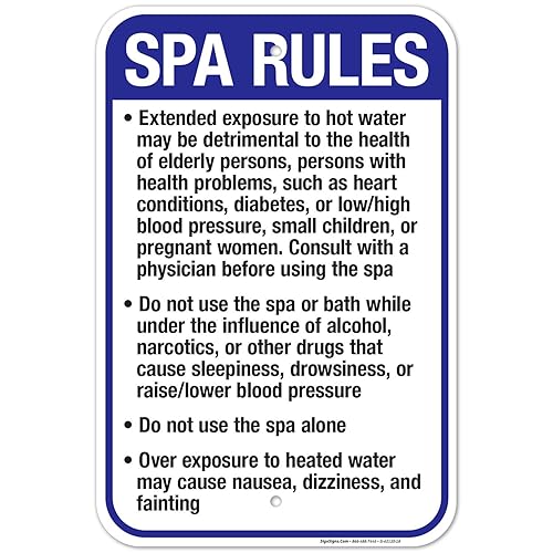 Miniatura 35 de New Mexico Spa Rules Sign, Complies with State of New Mexico Pool Safety Code, 24x30 Inches, 3M EGP Reflective .080 Aluminum, Fade Resistant, Made
