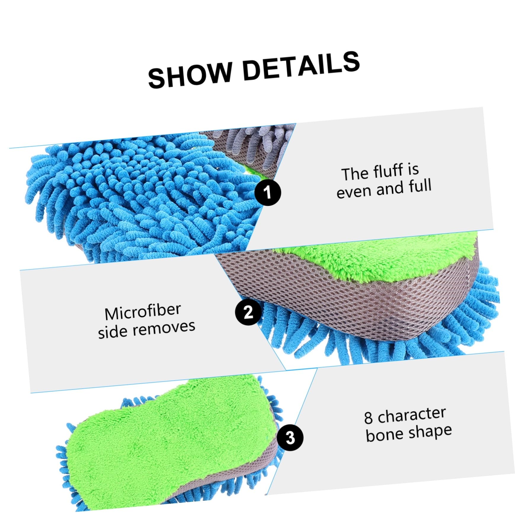 VALICLUD 4pezzi Sponge Per Pulizia Auto Microfibra Da Strumento Di Lavaggio Auto Multifunzionale Design Pratico e Sicuro Per Superfici Sensibili Rimuove Macchie e Sporco Senza Graffi