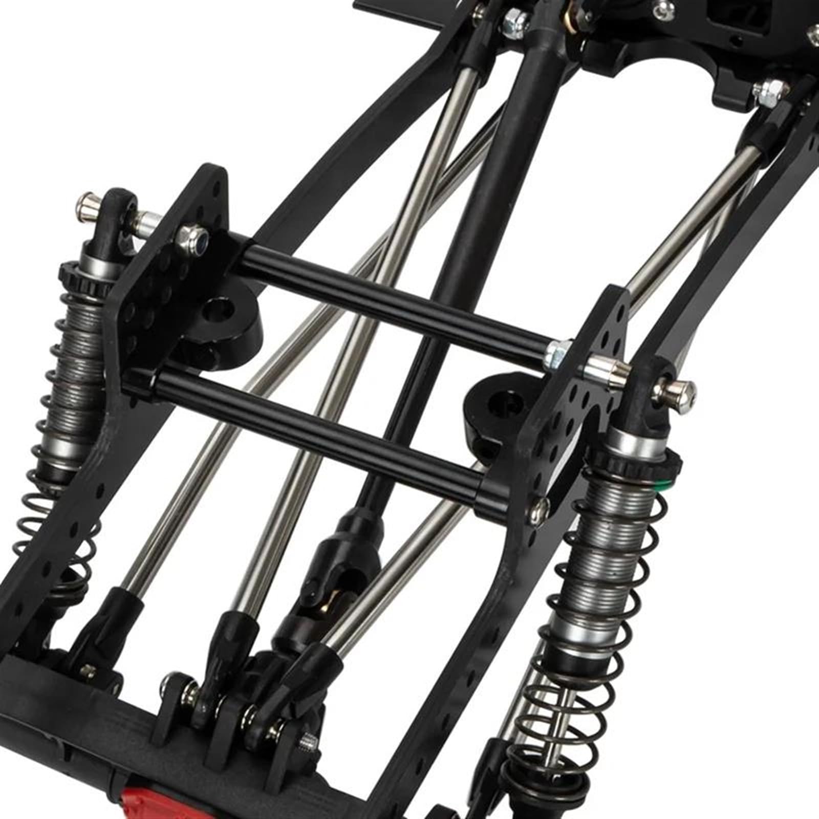 Varilla de Tracción para Axial para SCX10 para Capra 1/10 RC Crawler Rails Kit De Chasis Marco Viga Varilla Enlace Acero Tracción