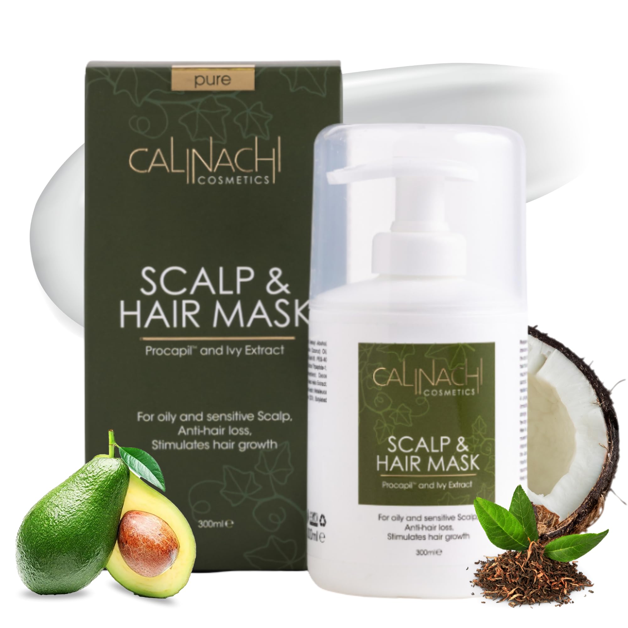 CALINACHI Mascarilla Capilar Proteica Procapil Árbol de Té 300 ml