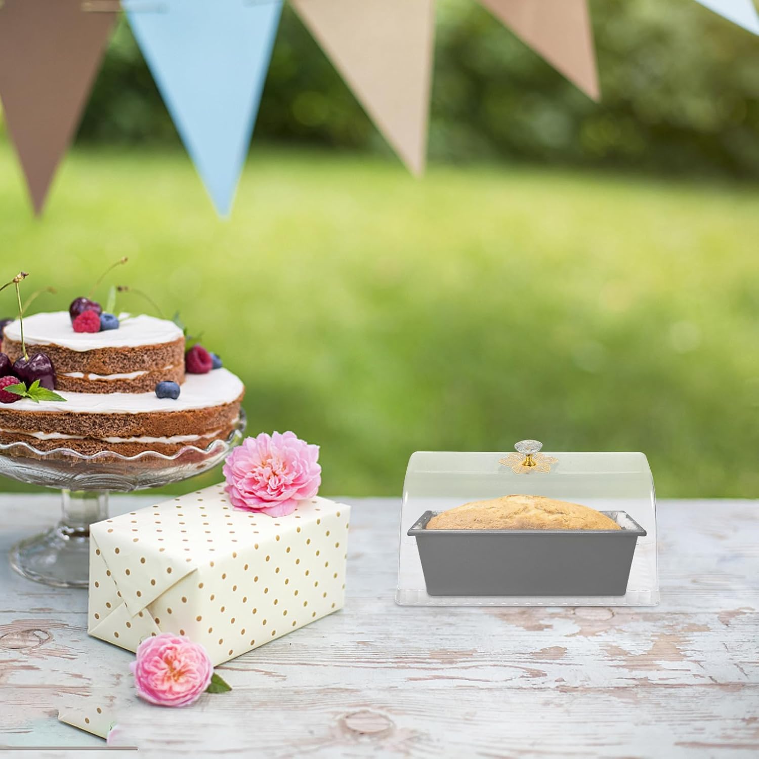 Luxshiny Portable Plastic Food Lid with Excellent Sealing Capability Suitable for Cakes and Food Storage at Home Multi-function Dessert Cover for Daily Use