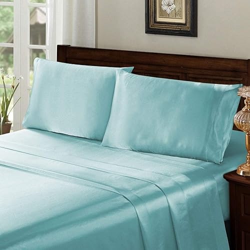 Miniatura 10 de Sábana encimera 100% satén de seda pura de 16 a 18 pulgadas, con bolsillo profundo para colchón de seda suave, resistente a las arrugas y a la