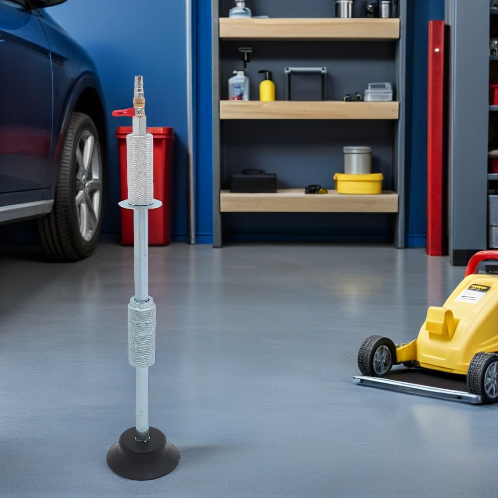 NUOBESTY Pumpen Saugfuß Dellenentferner Pneumatischer Dellenzieher Satz aus Kohlenstoffstahl und Gummi 120mm Saugnapf für Karosserieblech für Selbstgemacht Autoreparaturen