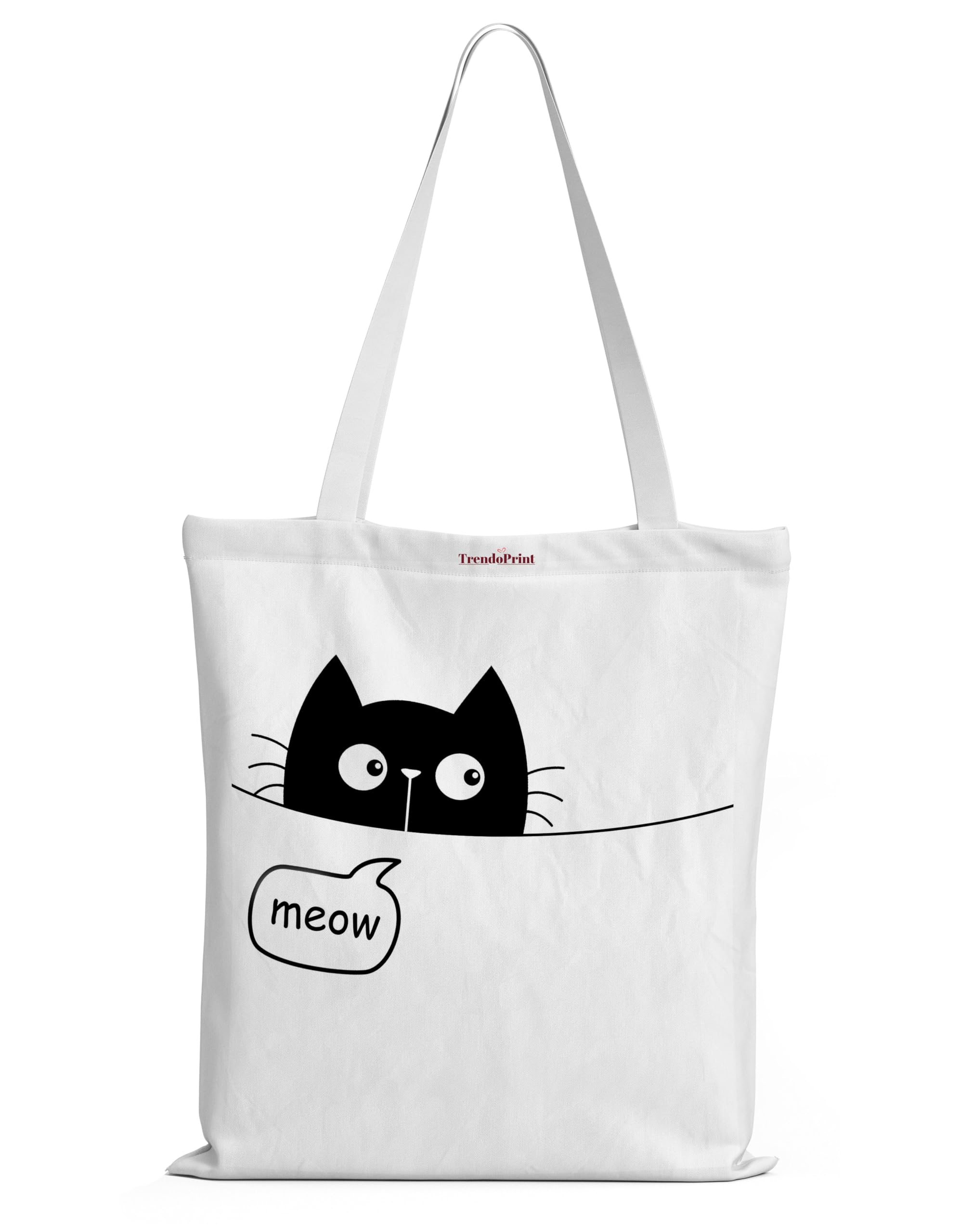 TrendoPrint College Tote Bag, Multi-Purpose Bag, Sturdy Canvas Bag With 15Kgs Capacity Shopping/Grocery Tote Bags For Women, Girls & Mens (NTB20)