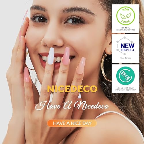 Miniatura 6 de Nicedeco Gel floreciente de uñas sin hema, 0.5 fl oz, sin crueldad, vegano, transparente, para efecto de propagación, estampado floral de acuarela