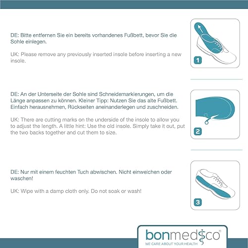Miniatura 7 de Plantillas de gel bonmedico de alto rendimiento para deportes y ocio, plantillas absorbentes de choque para amortiguación ideal para problemas de