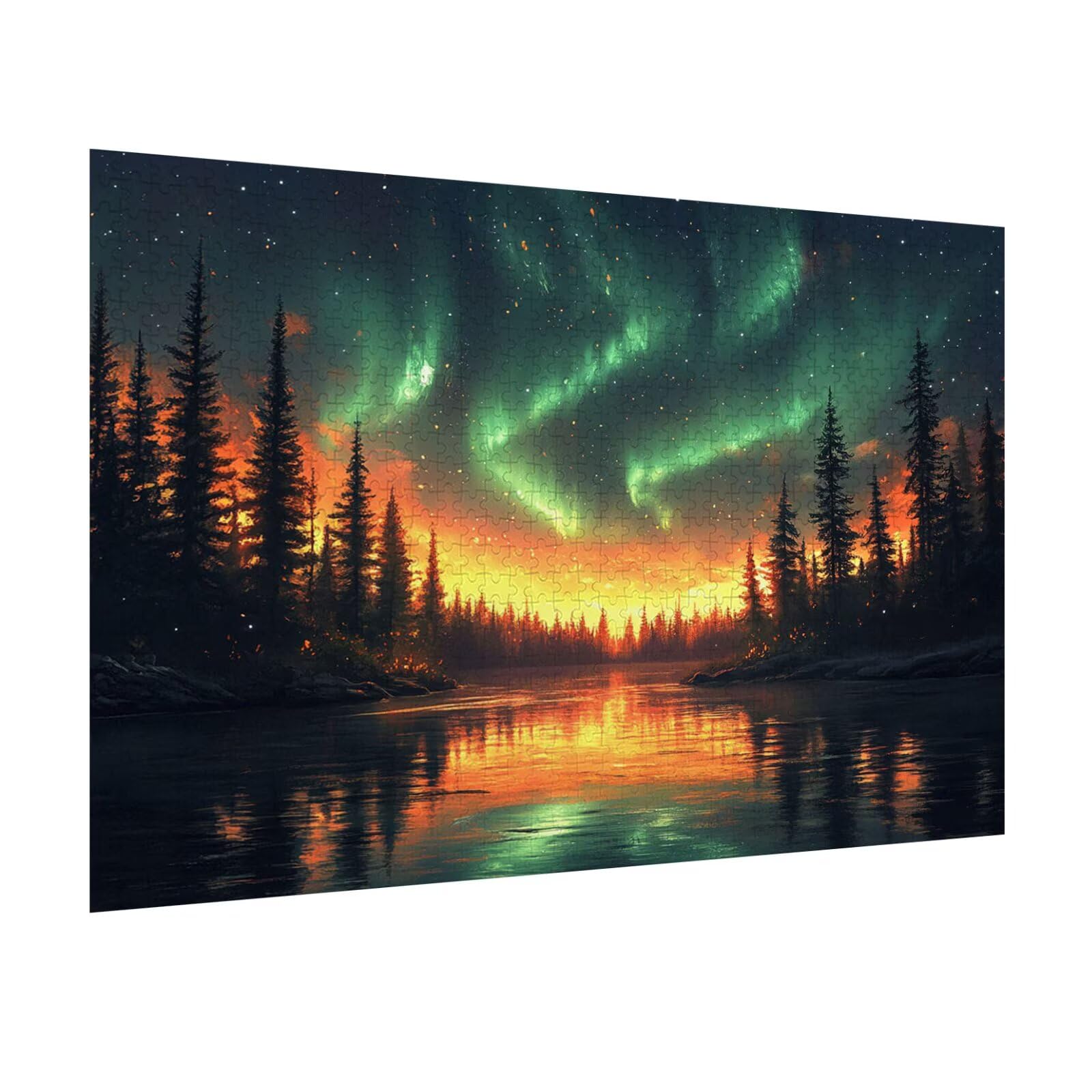 Puzzle 3000 Pezzi Aurora Puzzle Adulti, Gioco Educativo, n-344 | Jigsaw Puzzles Il cielo stellare, Impossibile Difficile Sfida, Classici Gioco Familiare, Giochi Divertenti, Idee Regalo