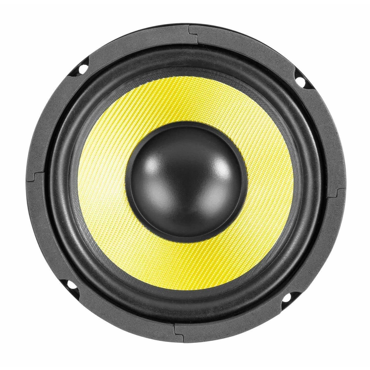 Vonyx WK16 - Haut-Parleur Grave 6,5", Puissance 250 Watts, Bobine Ventilée Résistante à la Chaleur, Suspension Caoutchouc, Membrane en Fibre Synthétique Résistante
