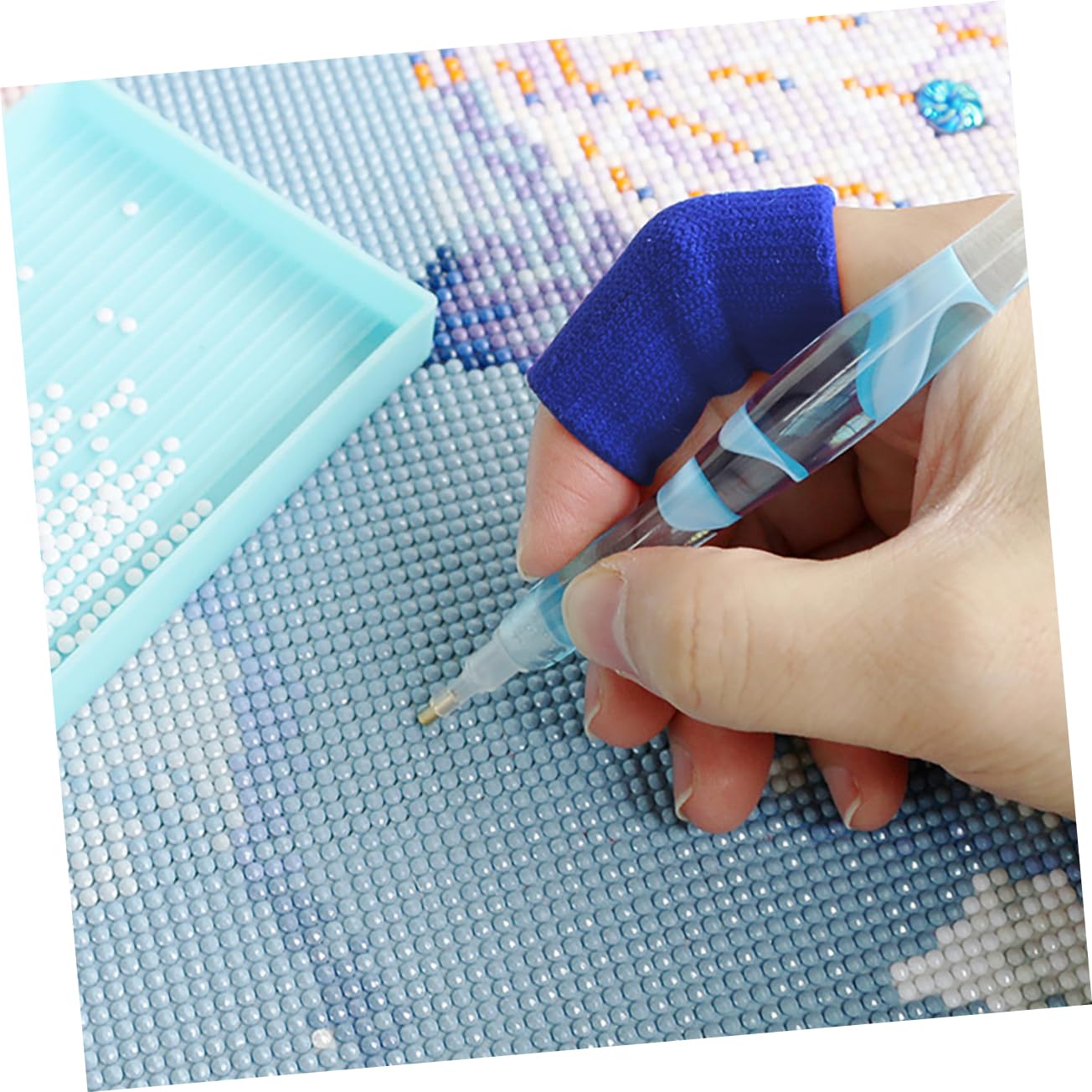 Beatifufu DIY 20pcs Washable Breathable Finger Protectors Comfortable Fit Long-Lasting Use