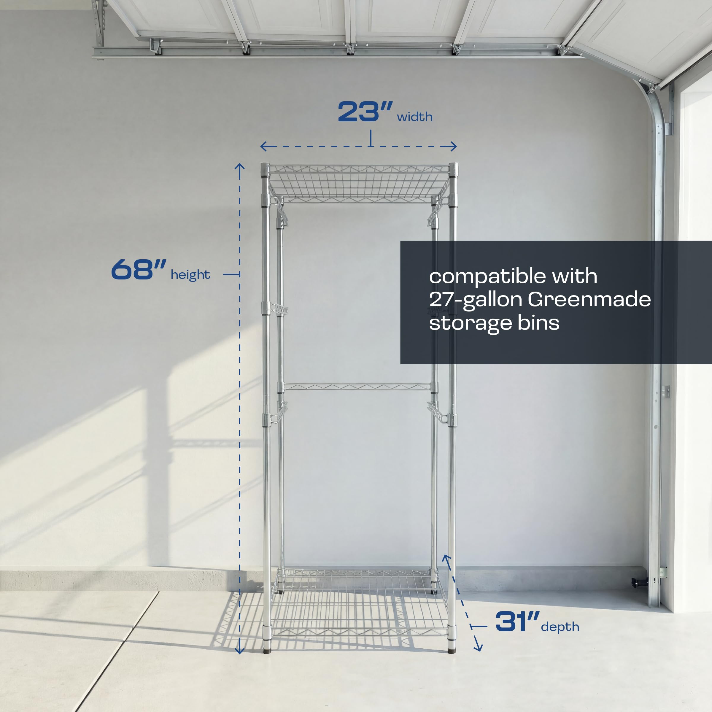 Amazon.com: MonsterRAX 5-Tier Heavy Duty Garage Slide Bin Storage