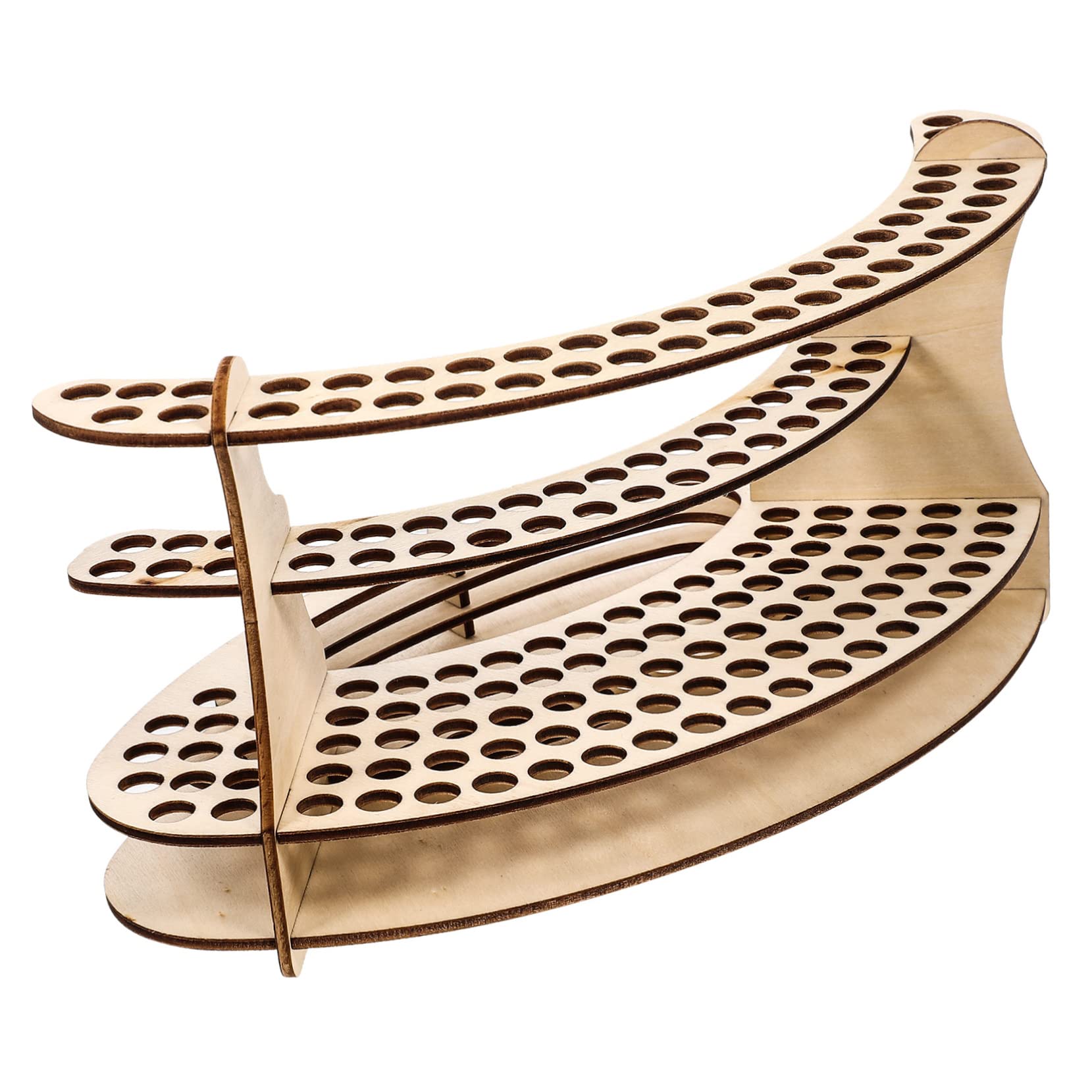 Housoutil 5 Stück Holz Stifthalter mit Slots Mehrschichtiger Schreibtisch Organizer Langlebiger Holz Stift Organizer für Büro und Zuhause Multifunktionaler Stiftehalter mit Mehreren Fächern