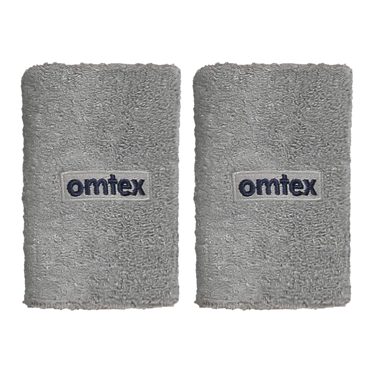 omtex Cotton Wrist Band 5 Inches - Grey Pack of 2-picture-1
