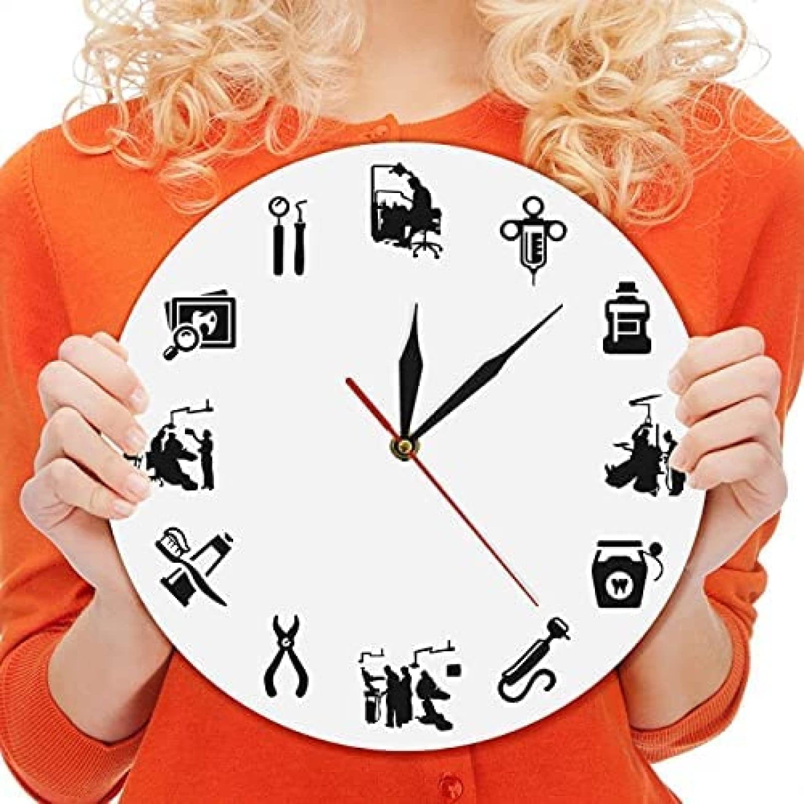 Orologio da parete Dentista Clinica dentale Decorazione della parete  Igienista dentale Orologio da parete moderno Endodontista Studio dentistico  Design Orologio per la salute dei denti : Amazon.it: Casa e cucina