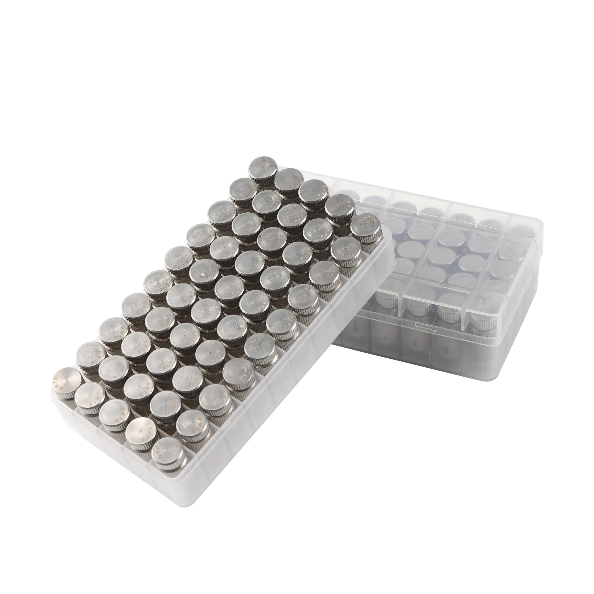 Boquilla de atomización de Alta presión de Acero Inoxidable 304 con Rosca de 3/16" para riego de Jardines y paisajismo, 50 Unidades (Color: Plata, Tamaño: 0,15 mm)