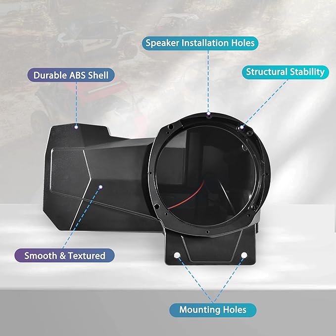 Bocinas Traseras UTV para Polaris RZR XP 1000 2024-2025 Soportes 6.5" (2 Piezas) miniatura 7