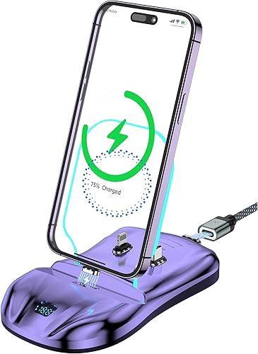 Estación de carga magnética, soporte de cargador de 100 W para múltiples dispositivos, con cable de carga magnético, para iPhone 151413 Pro Max,
