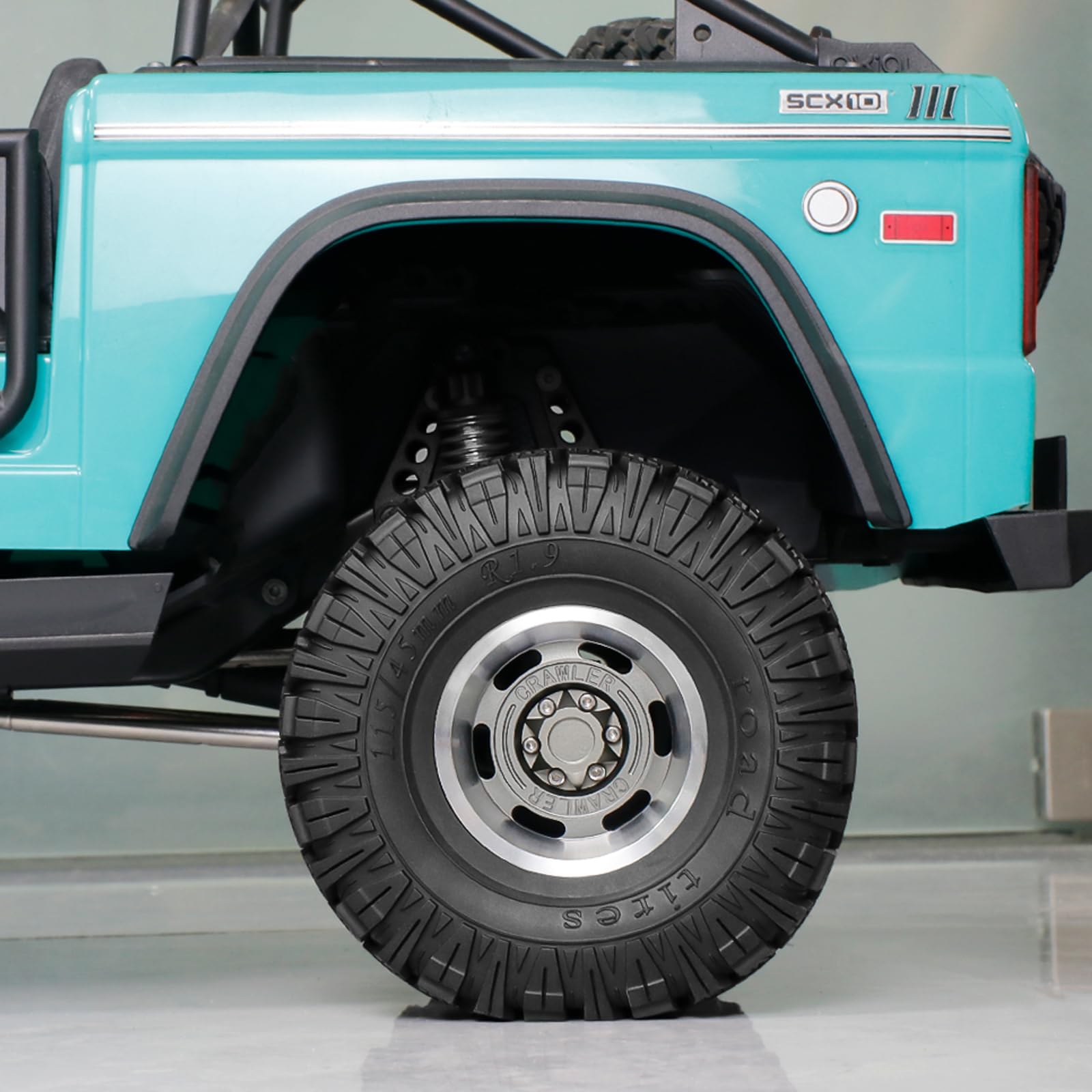 RcThjia 1.9 Metal Beadlock Wheels for 1/10 RC Crawler/Trail Truck, Compatible with Axial SCX10/Capra/TRX-4 - Image 4