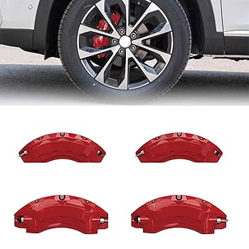 CROWN レッド ブレーキキャリパーカバー A004 4個セット新古品 CROWN レッド ブレーキキャリパーカバー A004 4個セット新古品