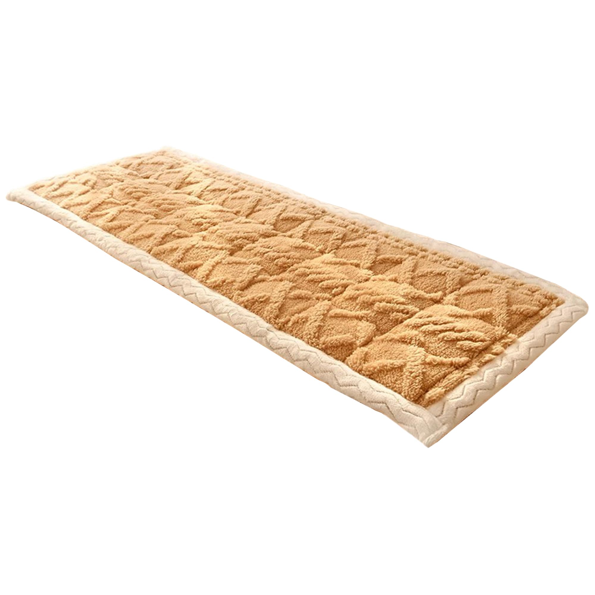 Tapis de banc de cuisine antidérapant camel pour assise salle à manger