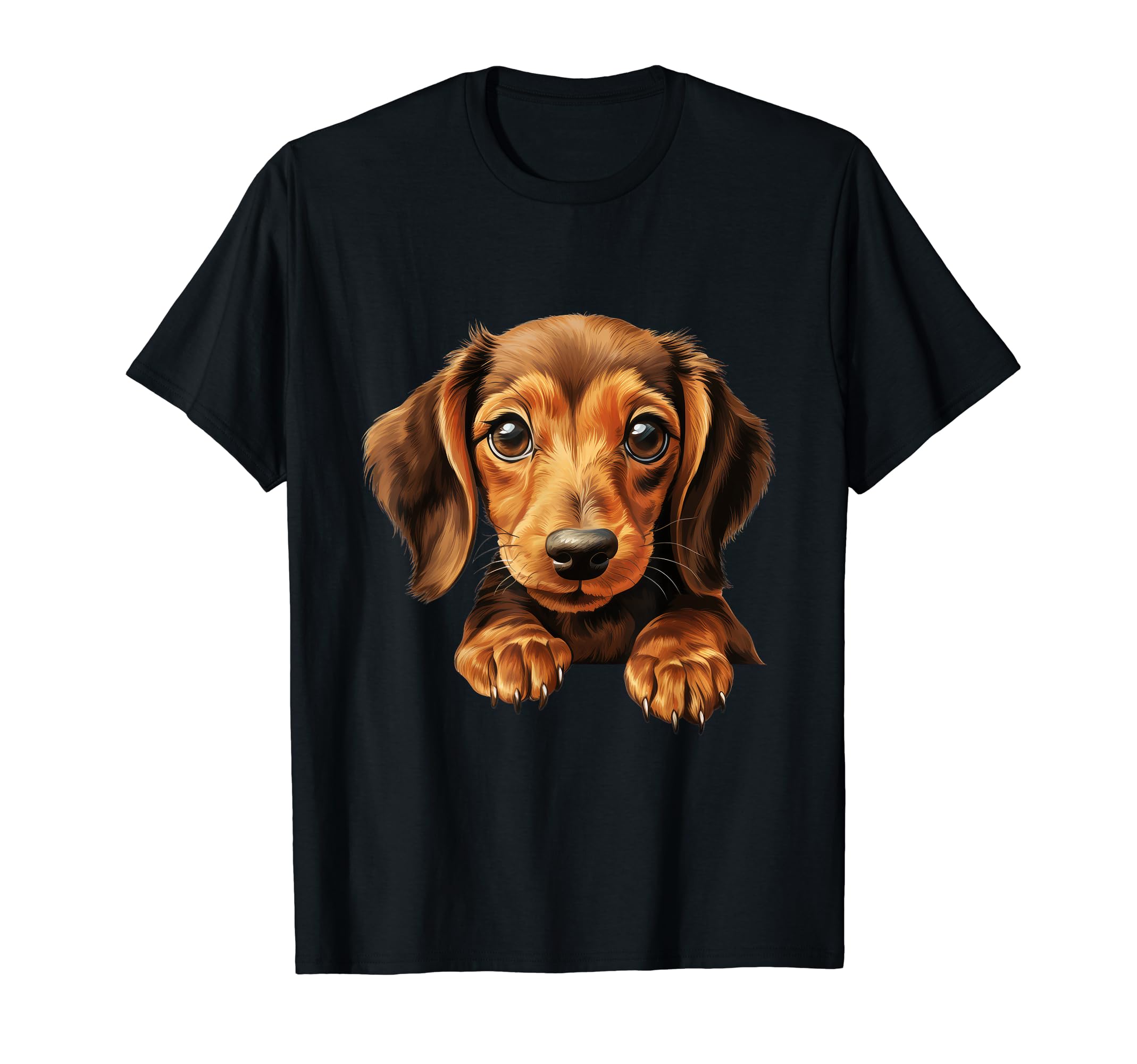 Amazon | ダックスフント犬のグラフィック。 Tシャツ | Tシャツ