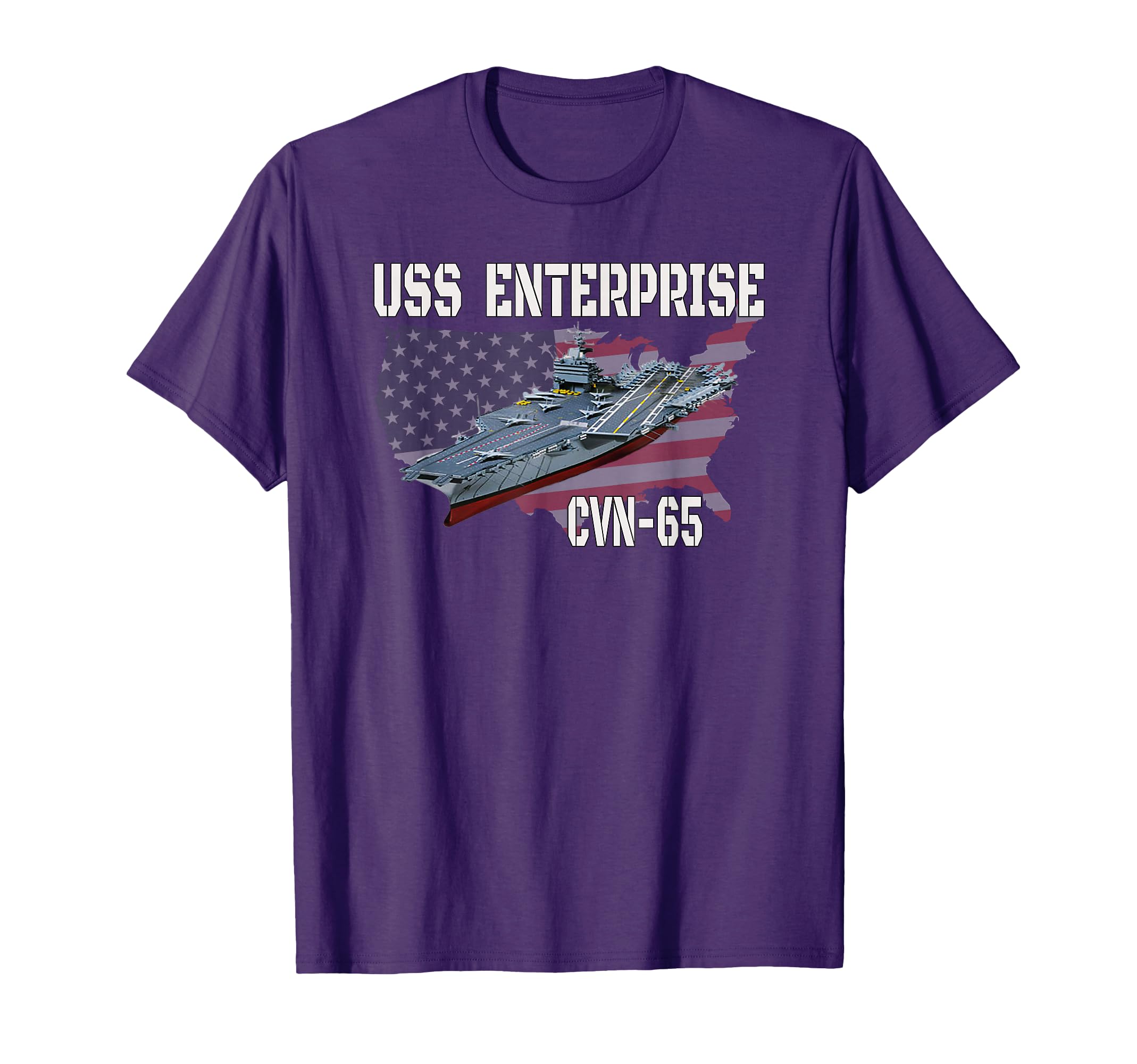 USS Enterprise CVN-65 Aircraft Carrier Veterans Day T-Shirt