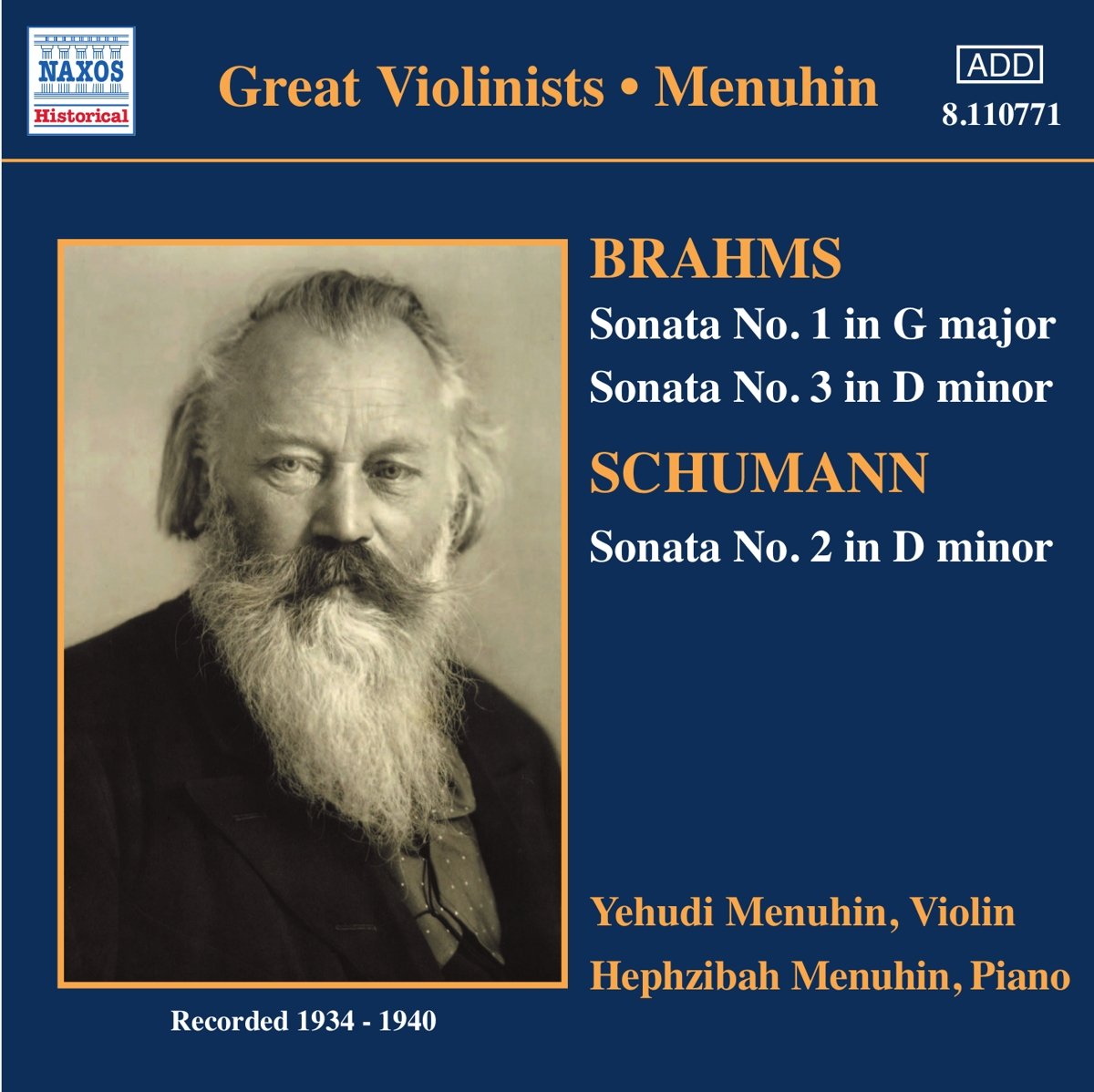 BRAHMS / SCHUMANN: Violin Sonatas