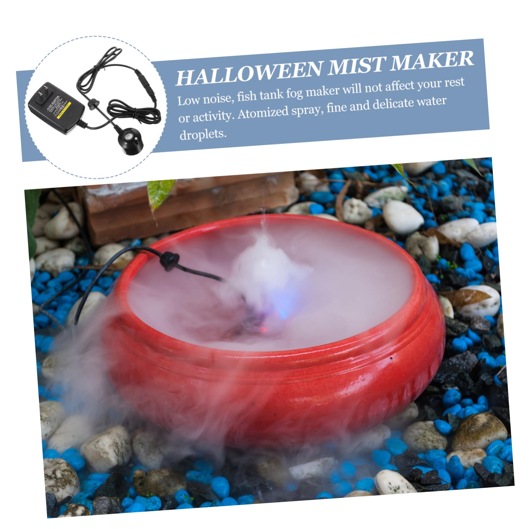 BCOATH Fog Maker Machine for Indoor and Outdoor Use for Water Features Fountains and Gardens Creates Beautiful Fog Effects Us