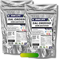 Sal Grosso Cascalho Bruto Sem Triturar 2kg Sem Aditivos