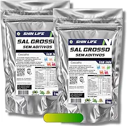 Sal Grosso Cascalho Bruto Sem Triturar 2kg Sem Aditivos