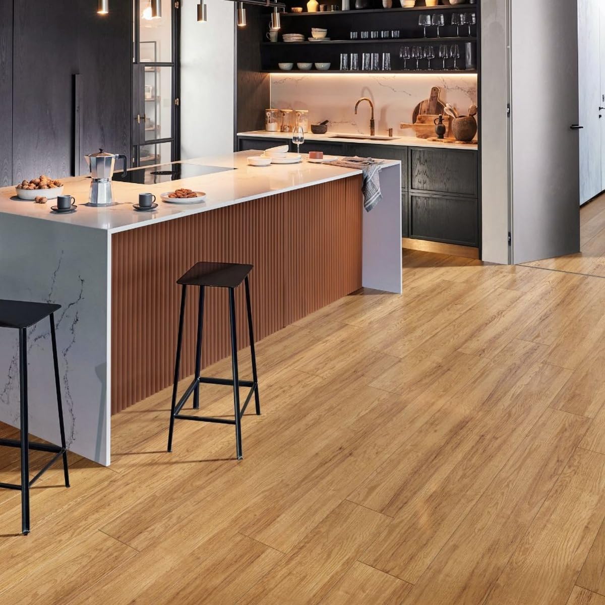Chene34 14mm Engineered Wood Flooring 14/3 X 190mm Lacquered Brown - Plank