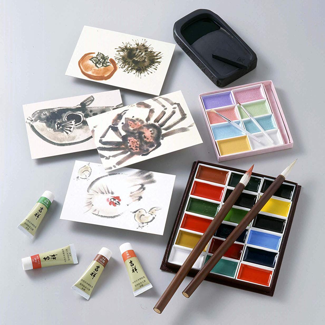 日本画用絵具セット 30色以上 Amazon | 吉祥 日本画用絵具 岩絵具 30色セットNo.1 | 絵具 通販