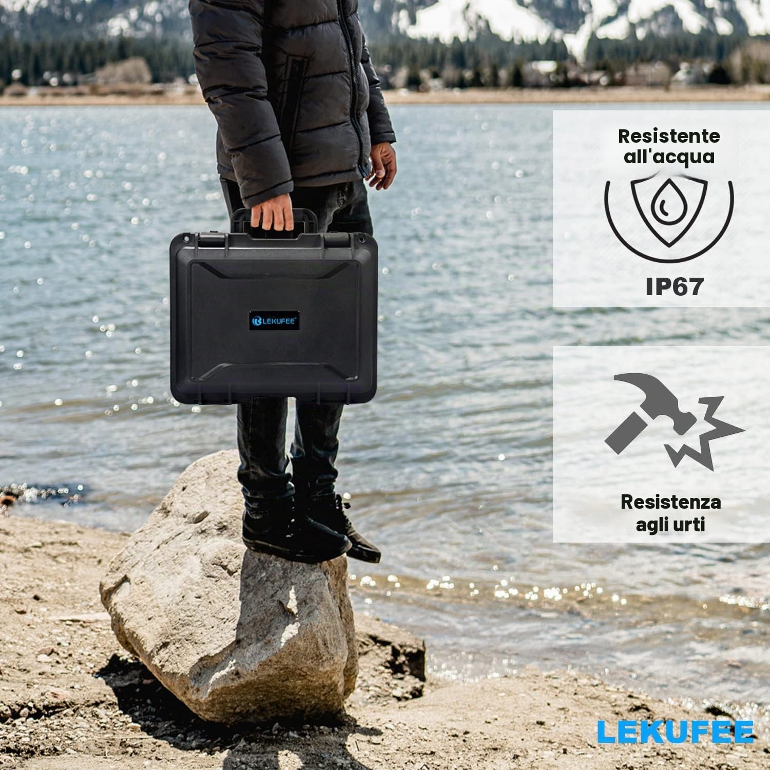 LEKUFEE Valigetta per DJI Avata 1 Explorer,Pro Combo,Fly Smart Combo,DJI Goggles 2/Goggles Integra/FPV Goggles V2 e Accessori (Solo Custodia)