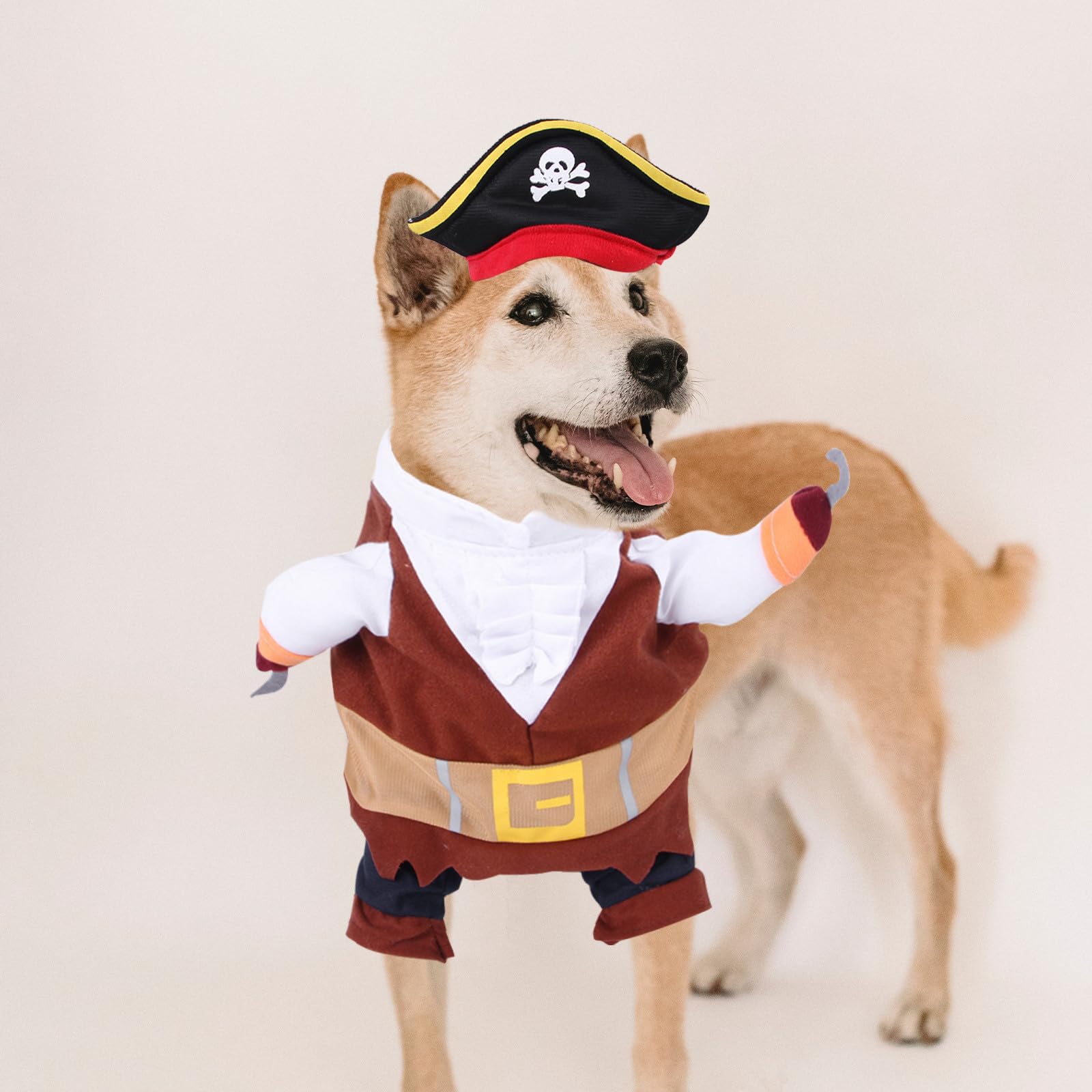 4 Set Costume Pirata per Cani e Gatti, Cotone Xl, Halloween