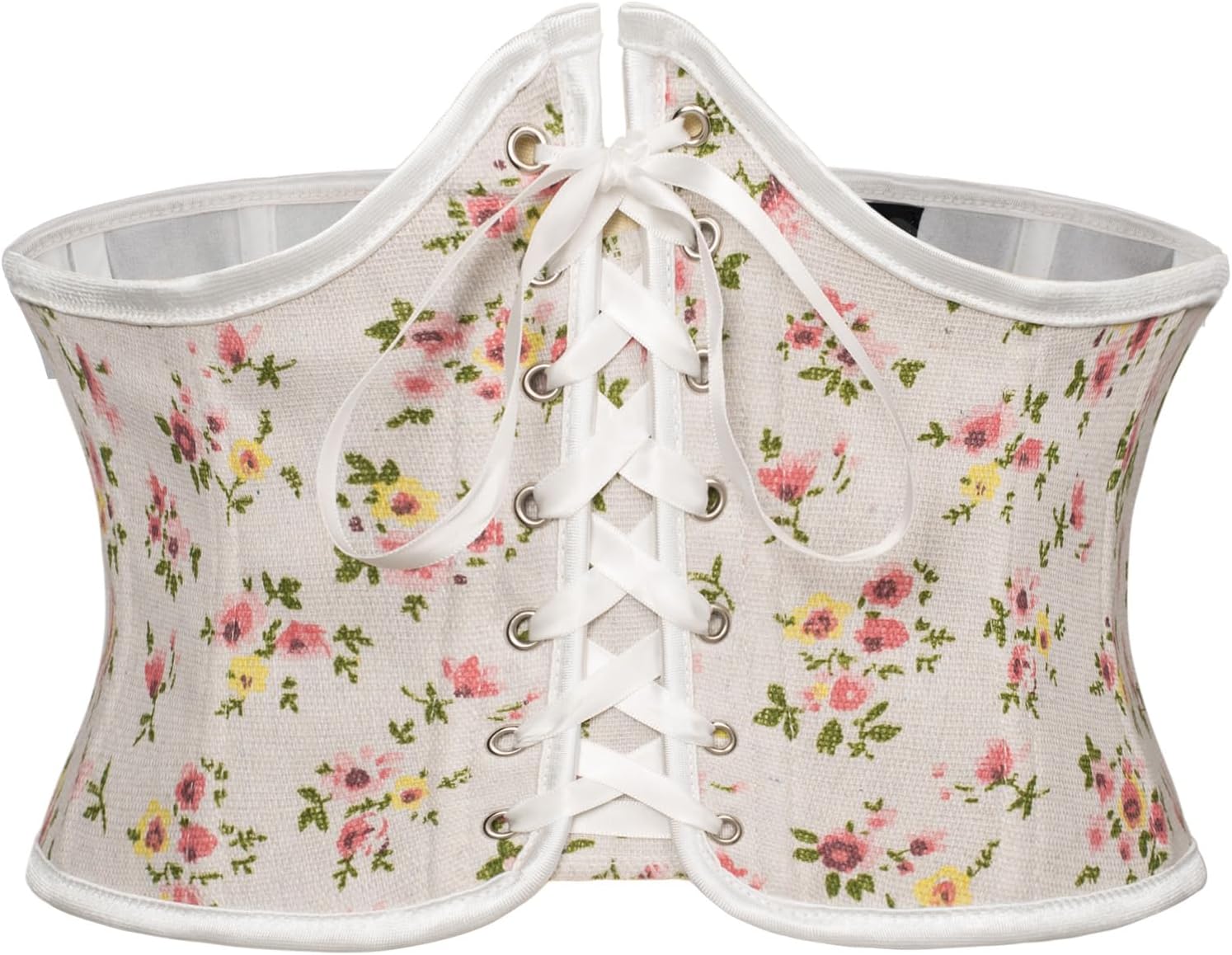 Scarlet Darkness Corset Belt for Women Renaissance Lace up Floral Wide Waist Belts