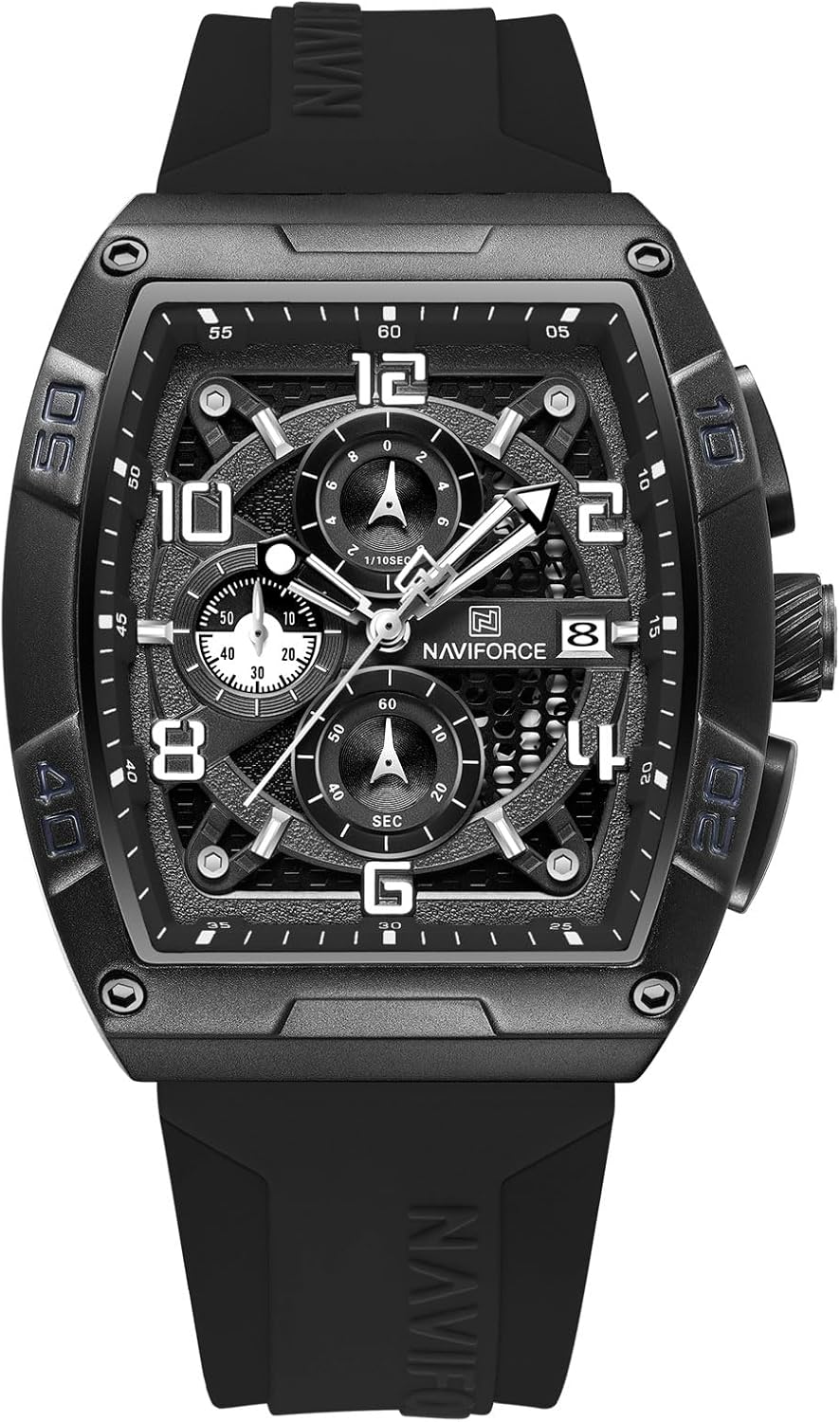 NAVIFORCE Men Quartz Watch Auto Date Week Business Dress Analog Wrist Watches