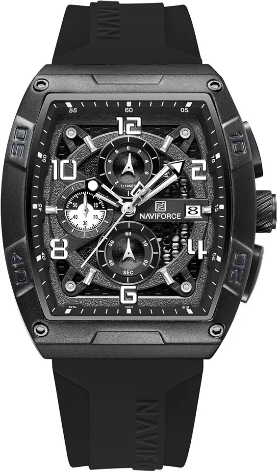 Relógio de pulso masculino NAVIFORCE Quartzo, automático, data, semana, analógico, formal para negócios